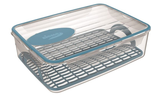 Recipiente con rejilla para descongelar
