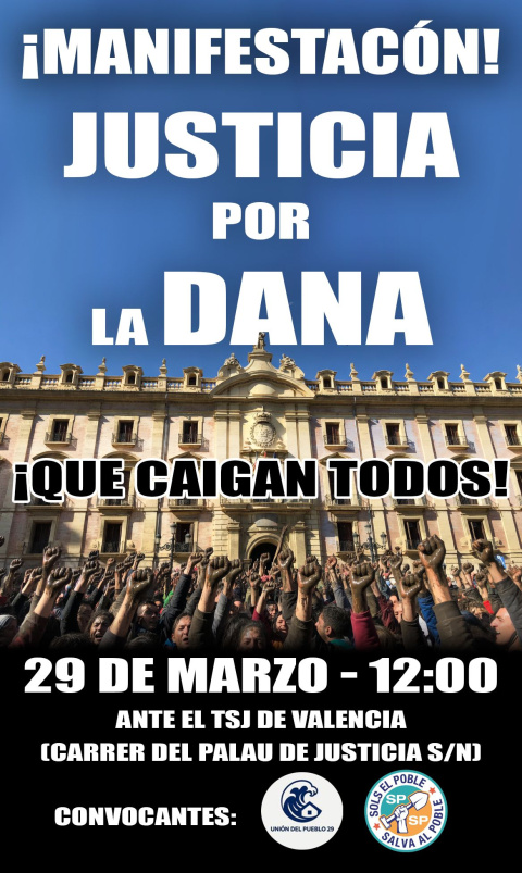 Convocatoria concentración dana