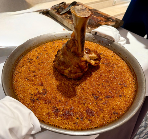 El arroz de jarrete, protagonista indiscutible del domingo en el Hyatt.
