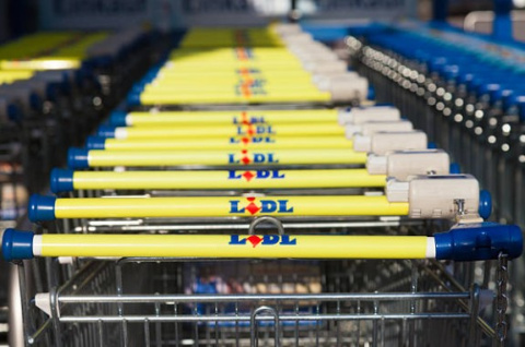 Carros de los supermercados Lidl