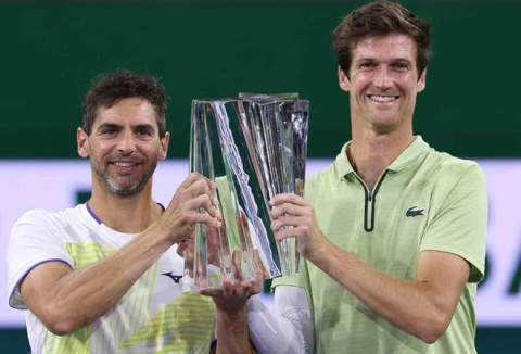 Manuel Guinard y Guido Andreozzi en el Masters 1000 de Indian Wells