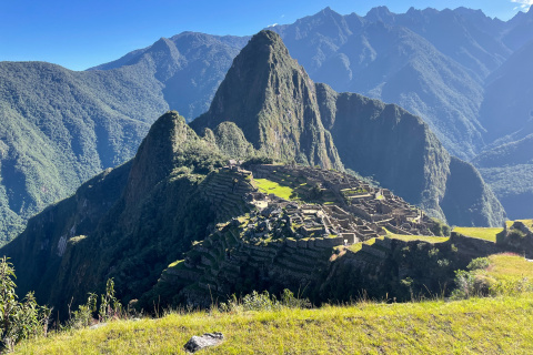 Vista del Machu Picchu, en Perú.