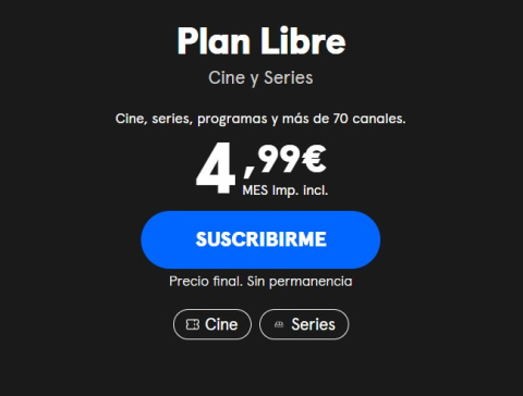 Movistar Plus+, 'Plan Libre'
