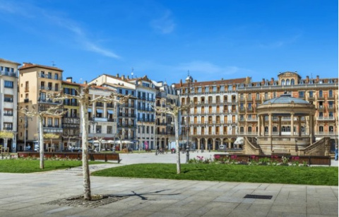 Plaza Castillo en Pamplona