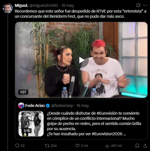 Tweet denunciado.