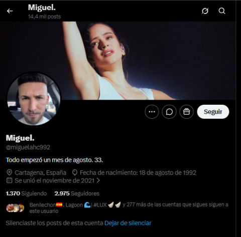 Perfil del denunciado.