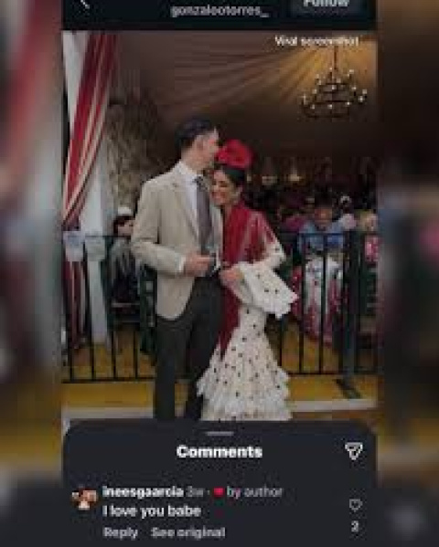 Una foto de Inés García en la Feria de Abril generó cierto revuelo.