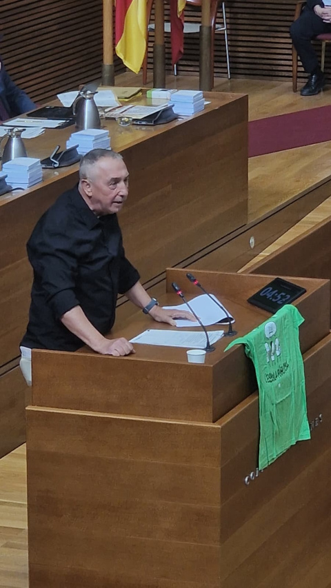 JoanBaldoví (Compromís) en Les Corts