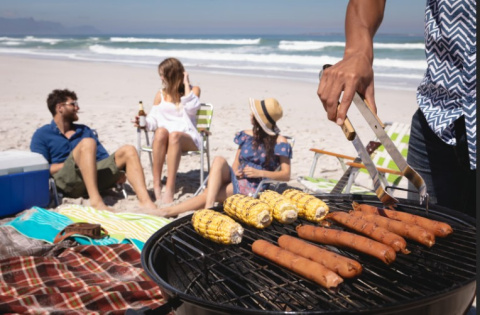 Barbacoa en la playa