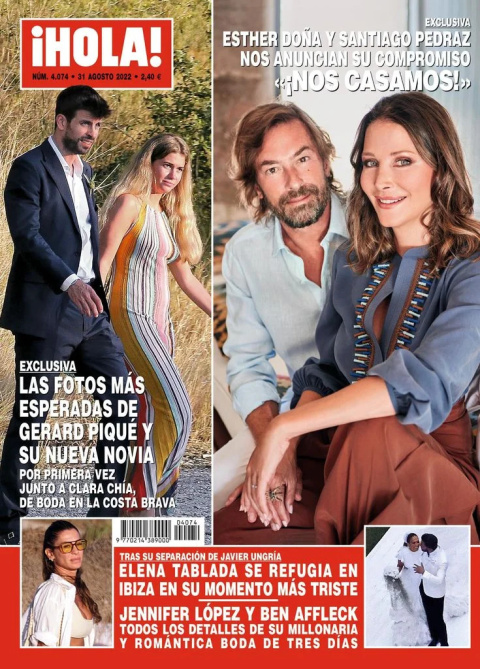La famosa portada de ¡Hola! anunciando su matrimonio.