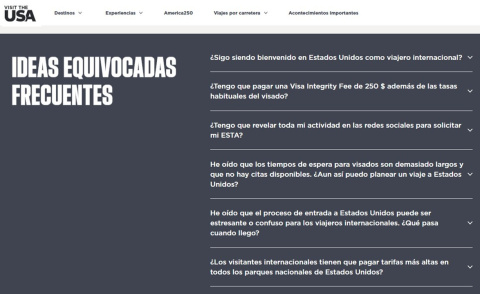 La web desmonta algunos de los mitos más extendidos entre los viajeros.