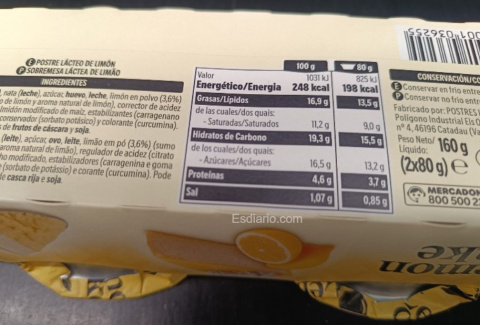 Lemon Cake de Mercadona