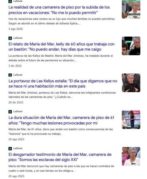 Mari del Mar en la Sexta