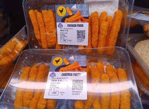 Tiras de pollo en Mercadona
