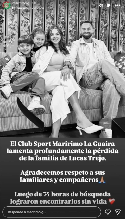 El club de Lucas Trejo, Sport Marítimo de La Guaira, confirmó la peor de las noticias.