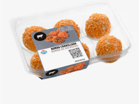 Bombas de carrillada empanada en Mercadona