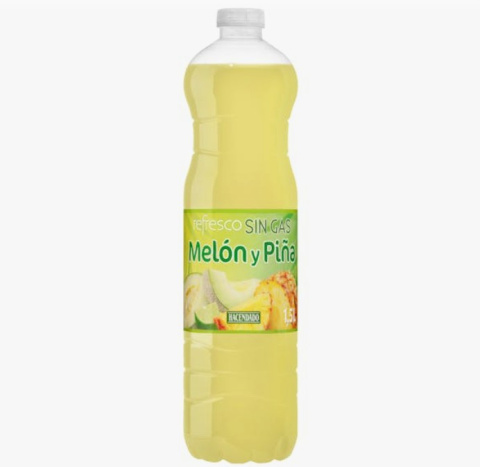 Refresco de melón y piña sin gas Hacendado
