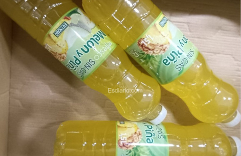 Refresco de melón y piña sin gas Hacendado