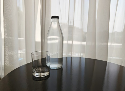 Botella de vidrio