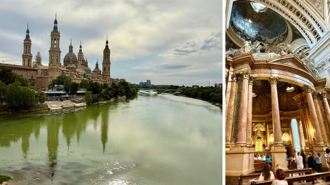 Once cúpulas desde fuera y una sorpresa más al entrar en el Pilar.
