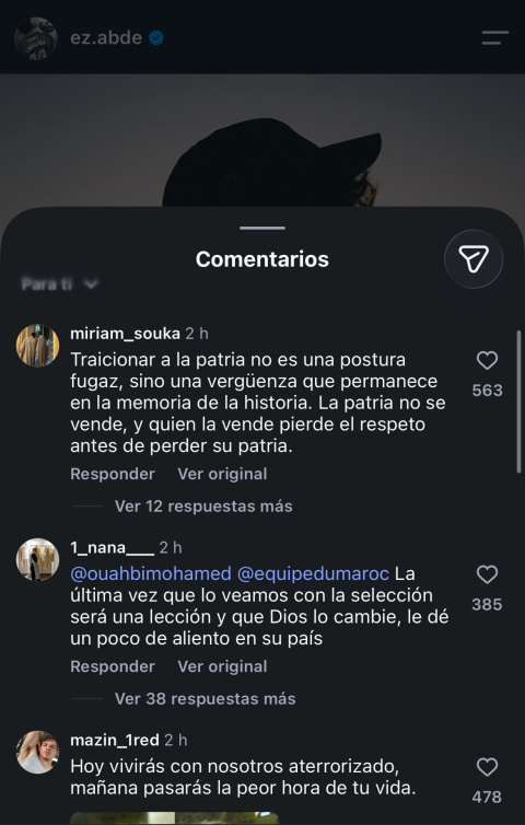 Amenazas desde Marruecos a Ez Abde
