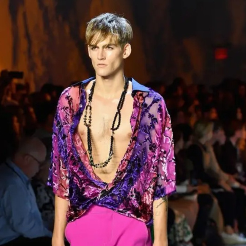 Presley Gerber en un desfile