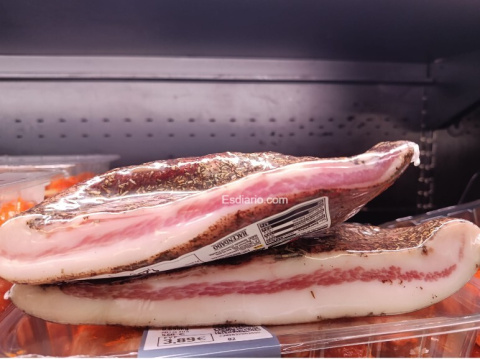 Guanciale italiano en Mercadona
