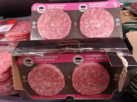 Hamburgesas de lomo Duroc - Mercadona