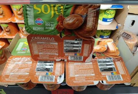 Postre de soja con caramelo Hacendado