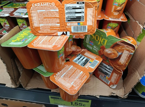 Postre de soja con caramelo Hacendado