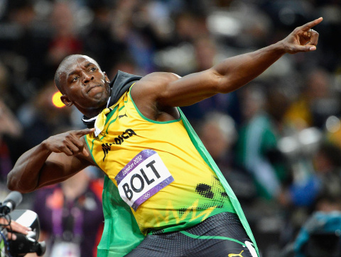 Usain Bolt y su 'rayo' en los Juegos Olímpicos de Londres