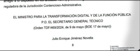 La firma del desestimiento del recurso de alzada que afecta a Óscar López