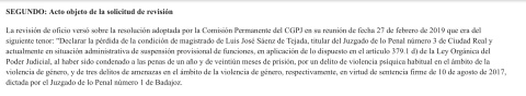 Sentencia 1492/2022 del Tribunal Supremo que recoge las penas impuestas a Sáenz de Tejada