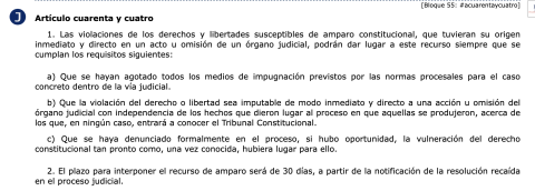 El artículo 44.1.a) de la LOTC exige agotar todos los medios de impugnación previstos en la vía judicial antes de acudir en amparo