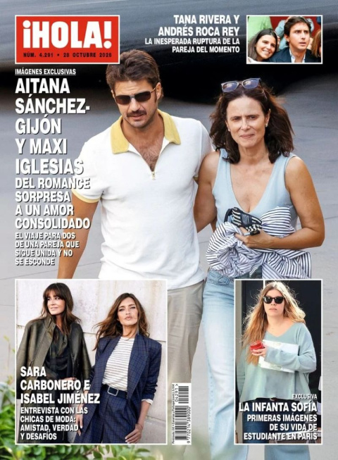 Aitana Sánchez Gijón y Maxi Iglesias en al portada de 'Hola!.