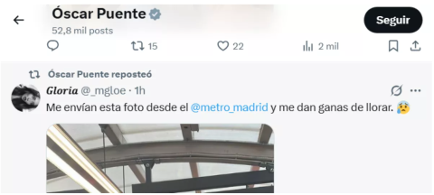 Captura de x, Óscar Puente