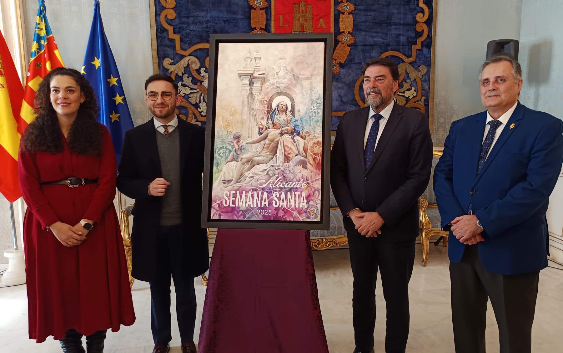 Así es el cartel de la Semana Santa de Alicante 2025 barroco con la