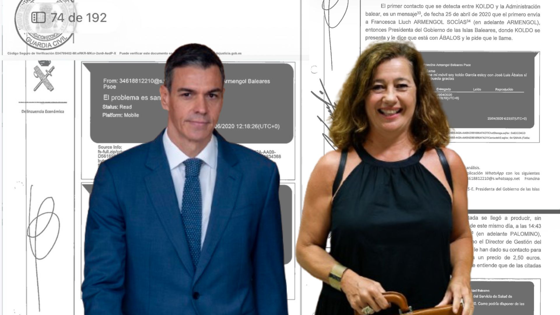 Sánchez señalado por la UCO en la trama de las mascarillas y Armengol ...